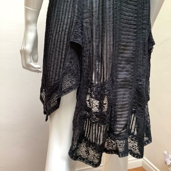 BIYA LACE DRESS BLACK SMALL BIYA DESIGNER OF JOHNNY WAS - Picture 10 of 16